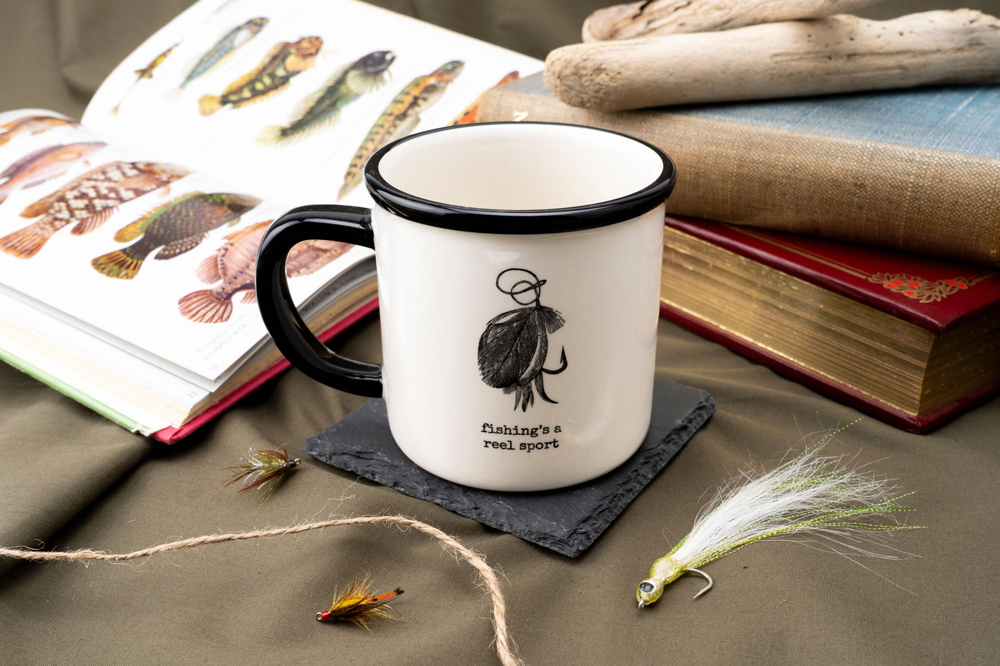 Reel Fly Fishing Co. 'Reel Sport' Stoneware Mug