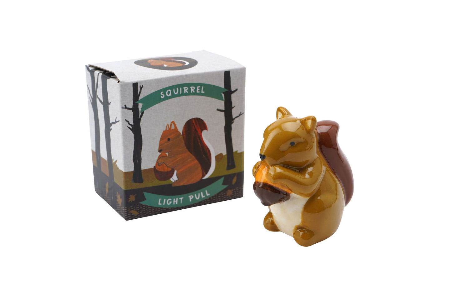 Squirrel Light Pull | Cord Pull for Bathroom Lighting Blinds Curtains Ceilings Fans | Home Accessory | Gift For Home