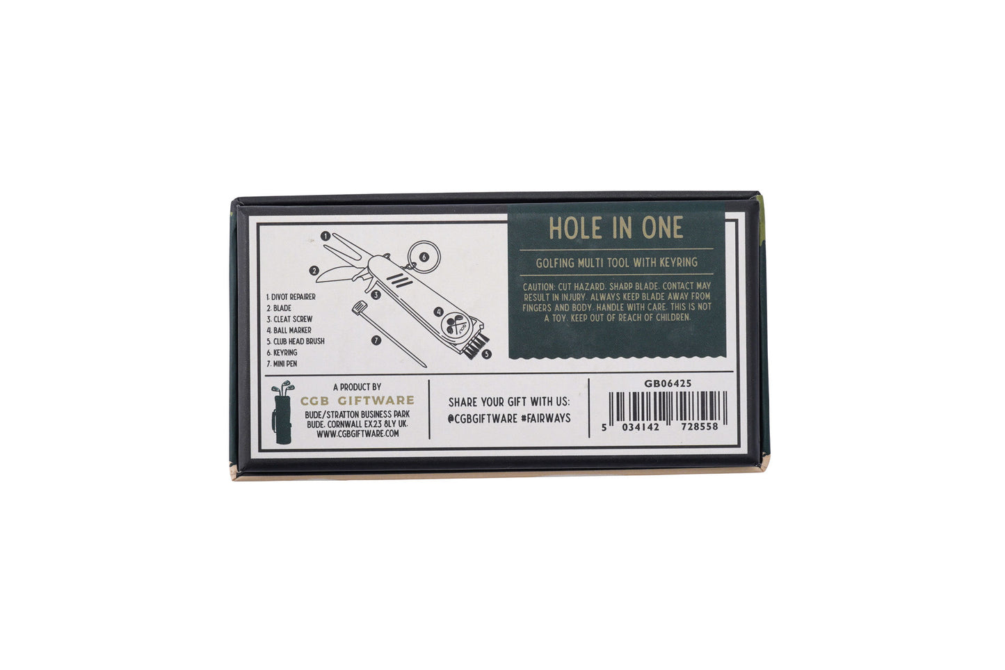 Golfing 7-In-1 Multi Tool | Ball Marker Brush Pen | Gift For Him