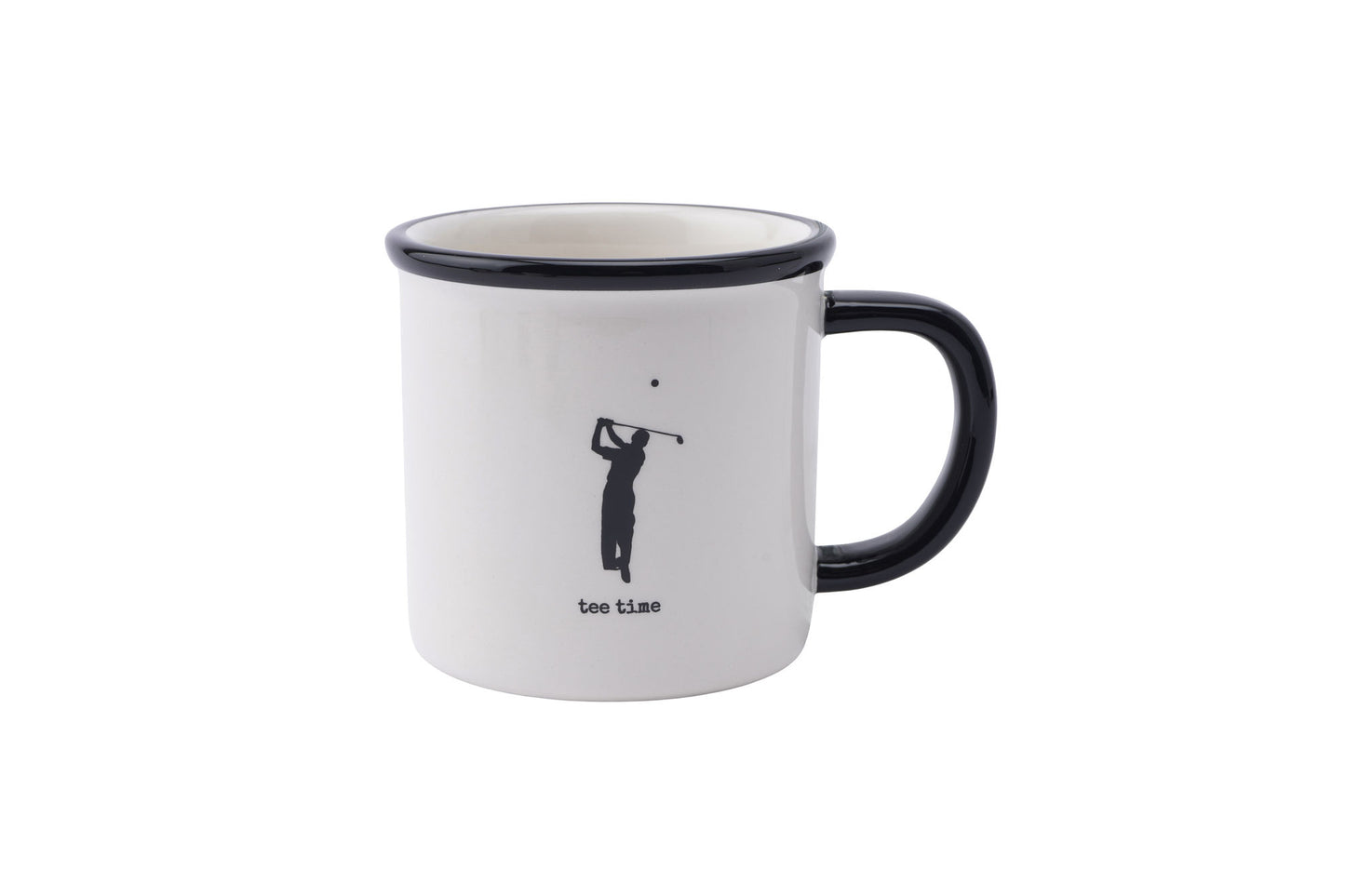 Golf Ceramic Mug • Fairways Golfing Goods ‘Tee Time’ • Men's • Gift Box • Mug Tea Coffee • Kitchen Home Accessory • Gift For Him