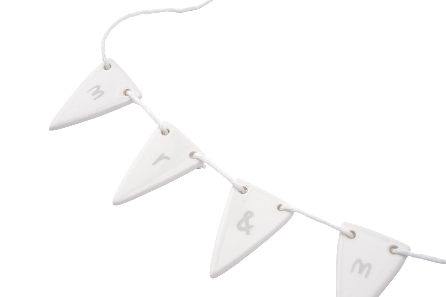 Ceramic 'Mr & Mrs' Send With Love Bunting