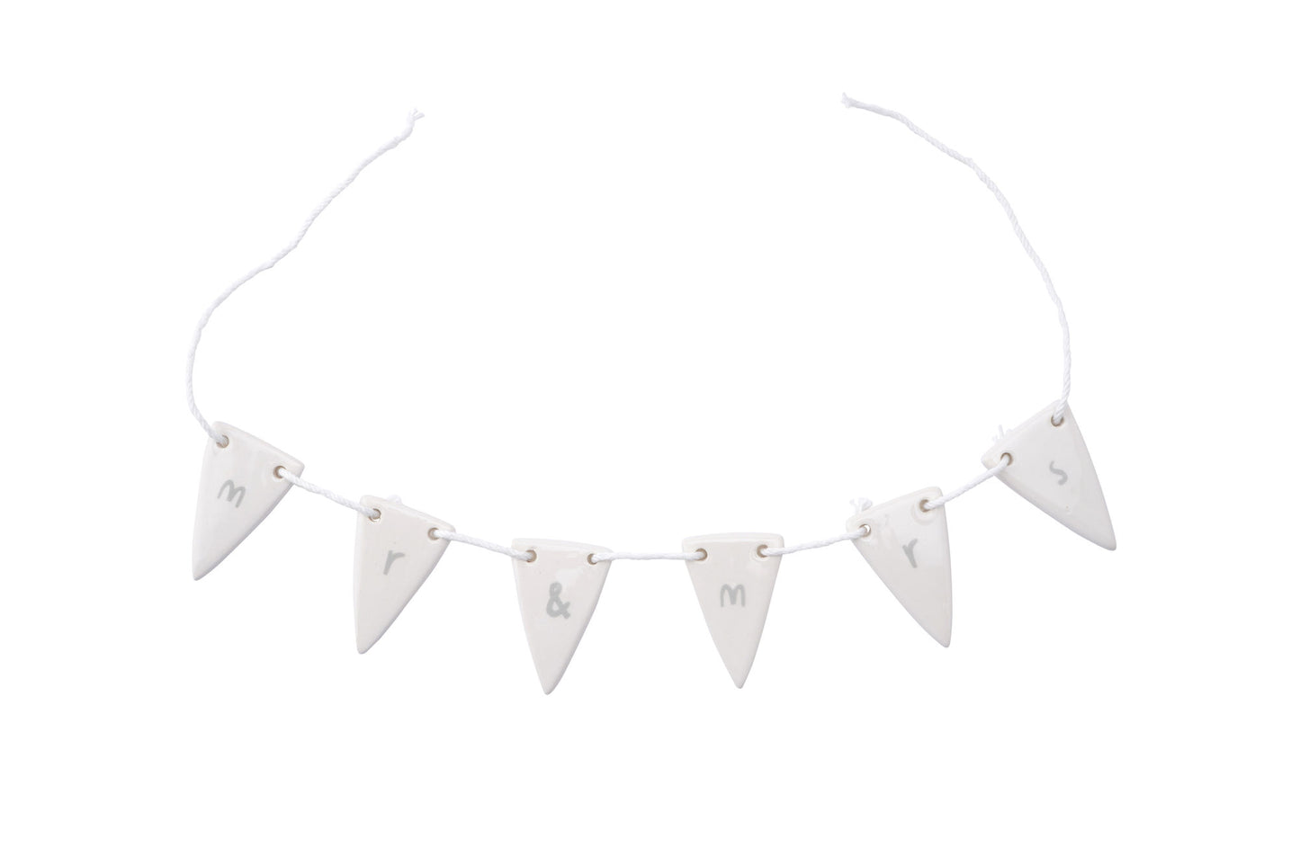 Ceramic 'Mr & Mrs' Send With Love Bunting