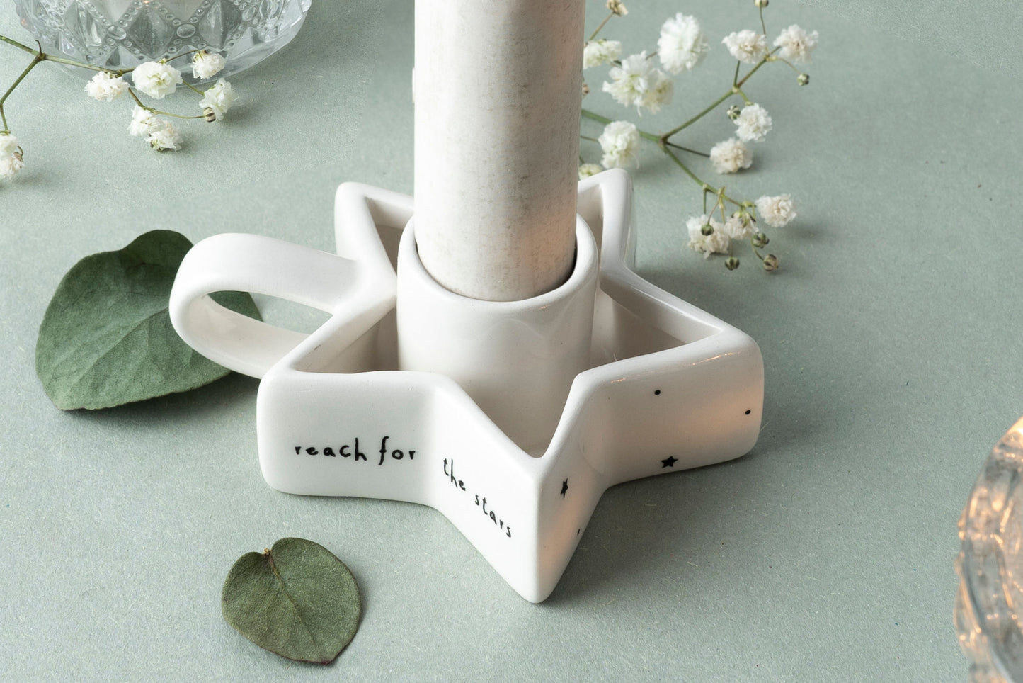 Star Candlestick Holder | Gift Box | ‘Reach For The Stars’ | Home Accessory | Gift For Her