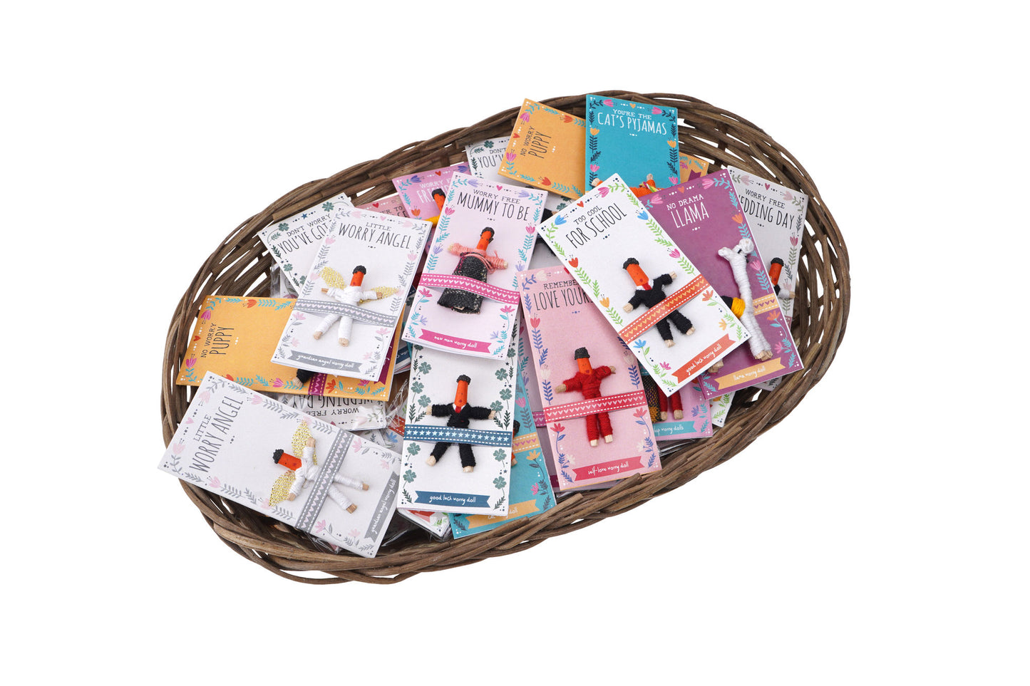 Live Happy 10 Personalised Worry Dolls