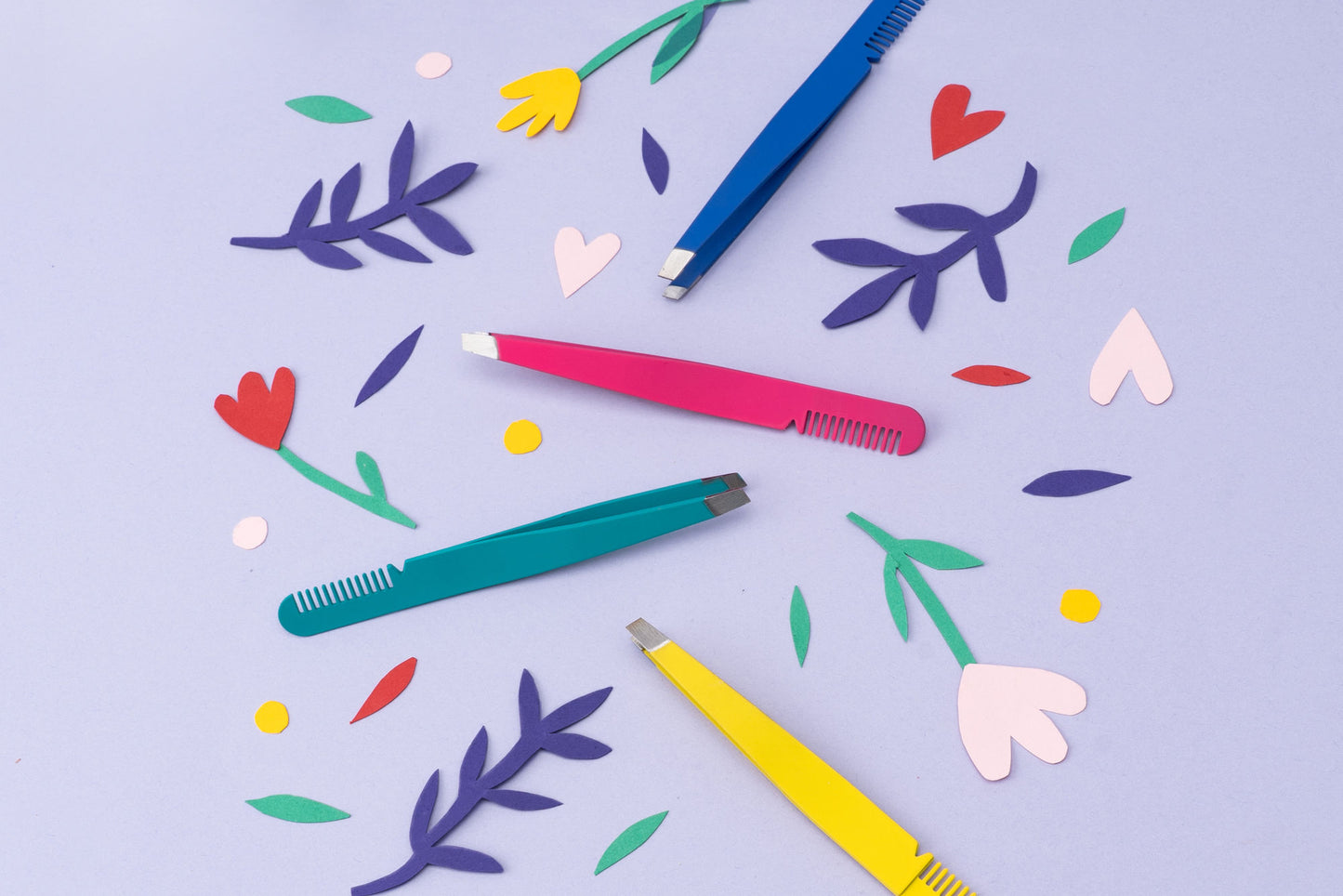 Live Happy 4 Asst 2 in 1 Brow Tool In Display