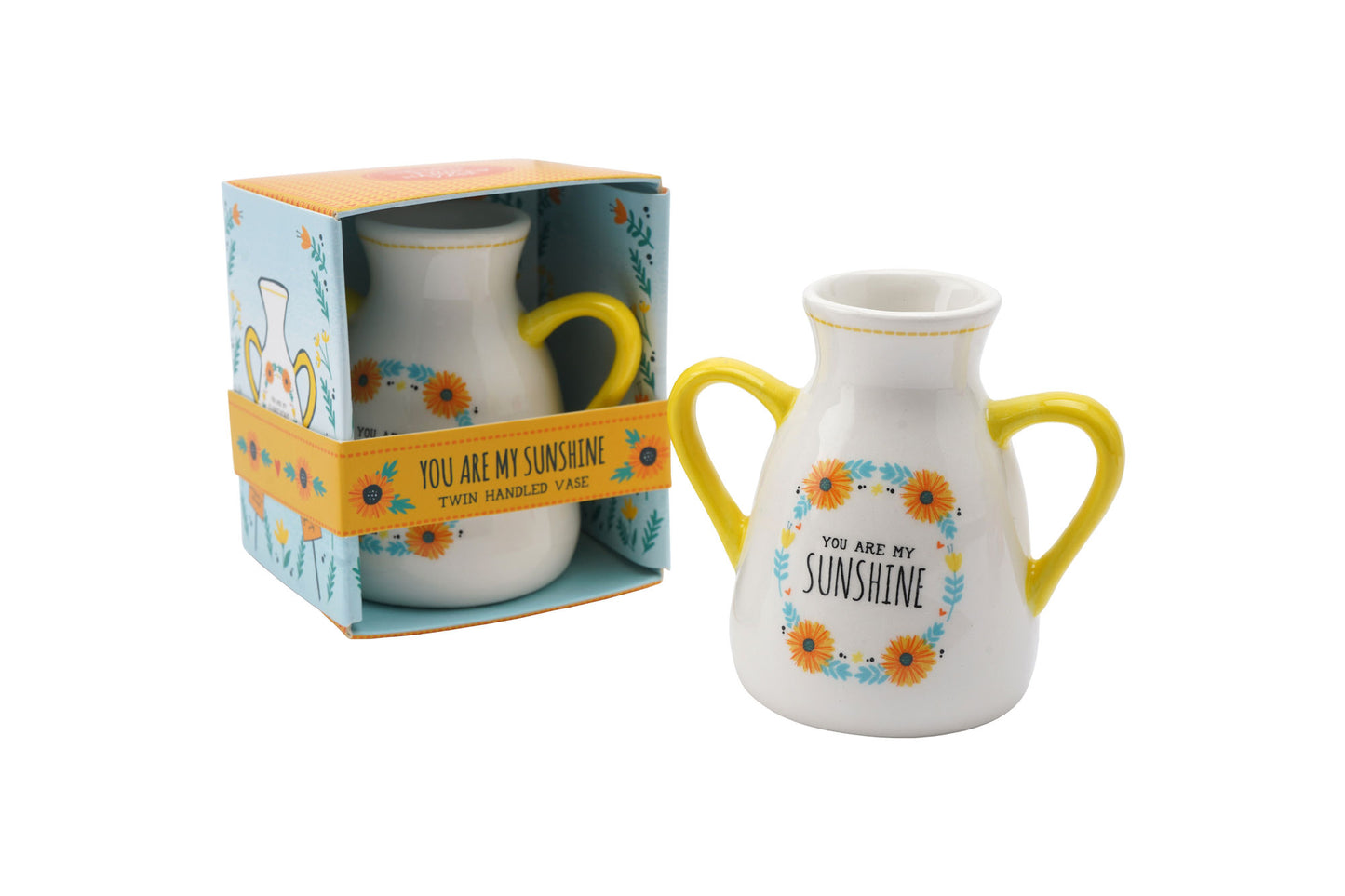 Live Happy 'You Are My Sunshine' Twin Handled Vase