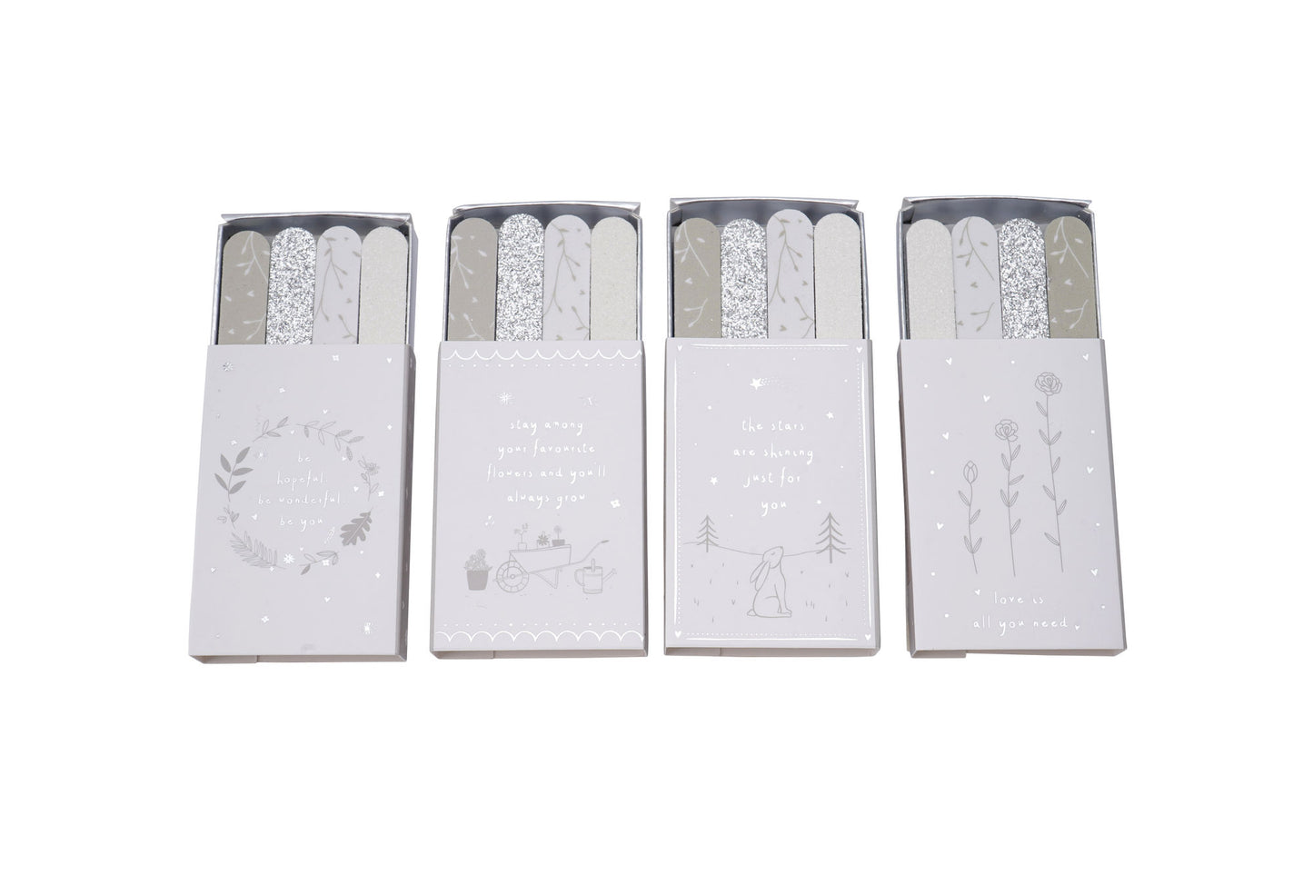 Send With Love 4 Assorted Matchbox Nail Files