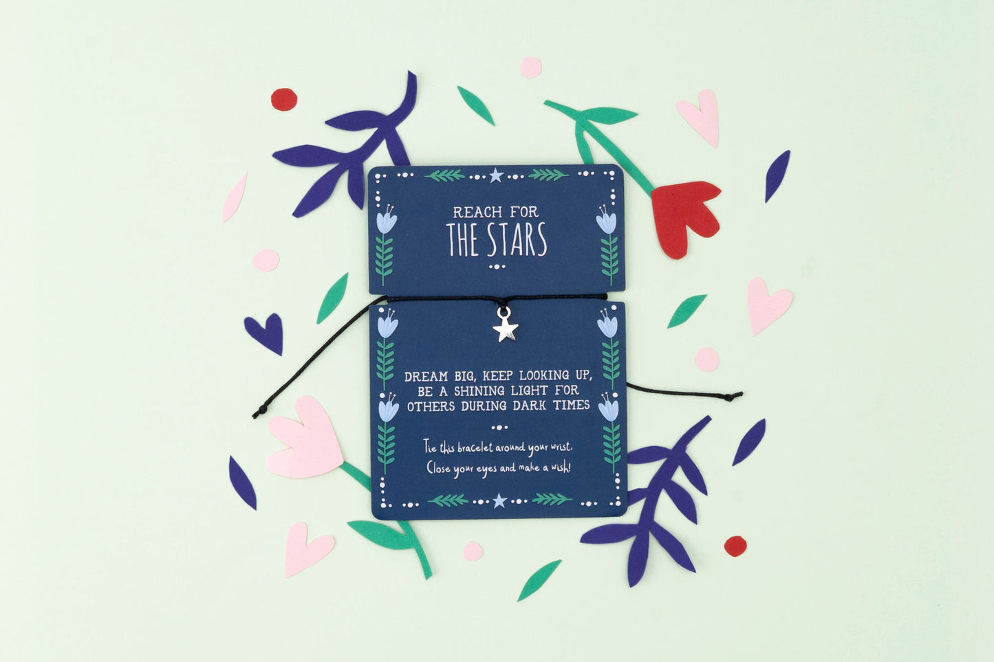 Star Charm Wish Bracelet | ‘Each For The Stars’ | Adjustable | With Gift Card | Gift For Her
