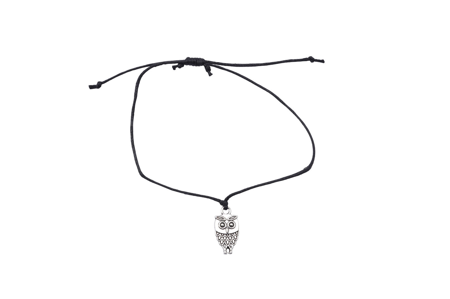 Owl Charm Wish Bracelet | ‘Life’s A Hoot’ | Adjustable | With Gift Card | Gift For Her