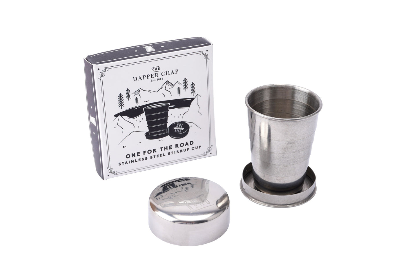 Stainless Steel Stirrup Cup | ‘One For The Road’ Slogan | Drink | Men's | Gift For Him