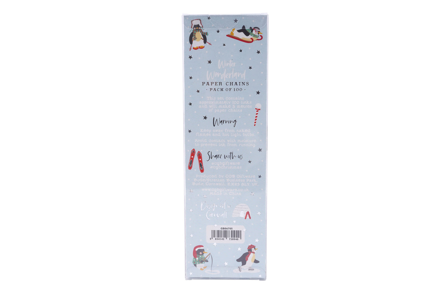 Winter Wonderland Pack of 100 Paper Chains