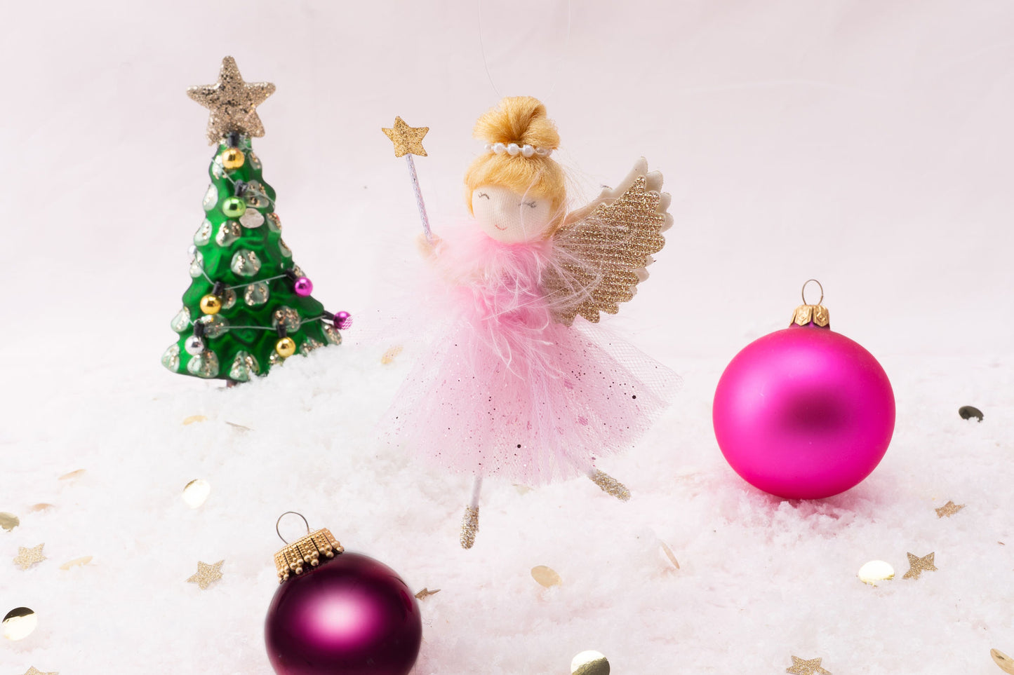Pink Sugarplum Angel Hanging Decoration | Gift For Children & Home
