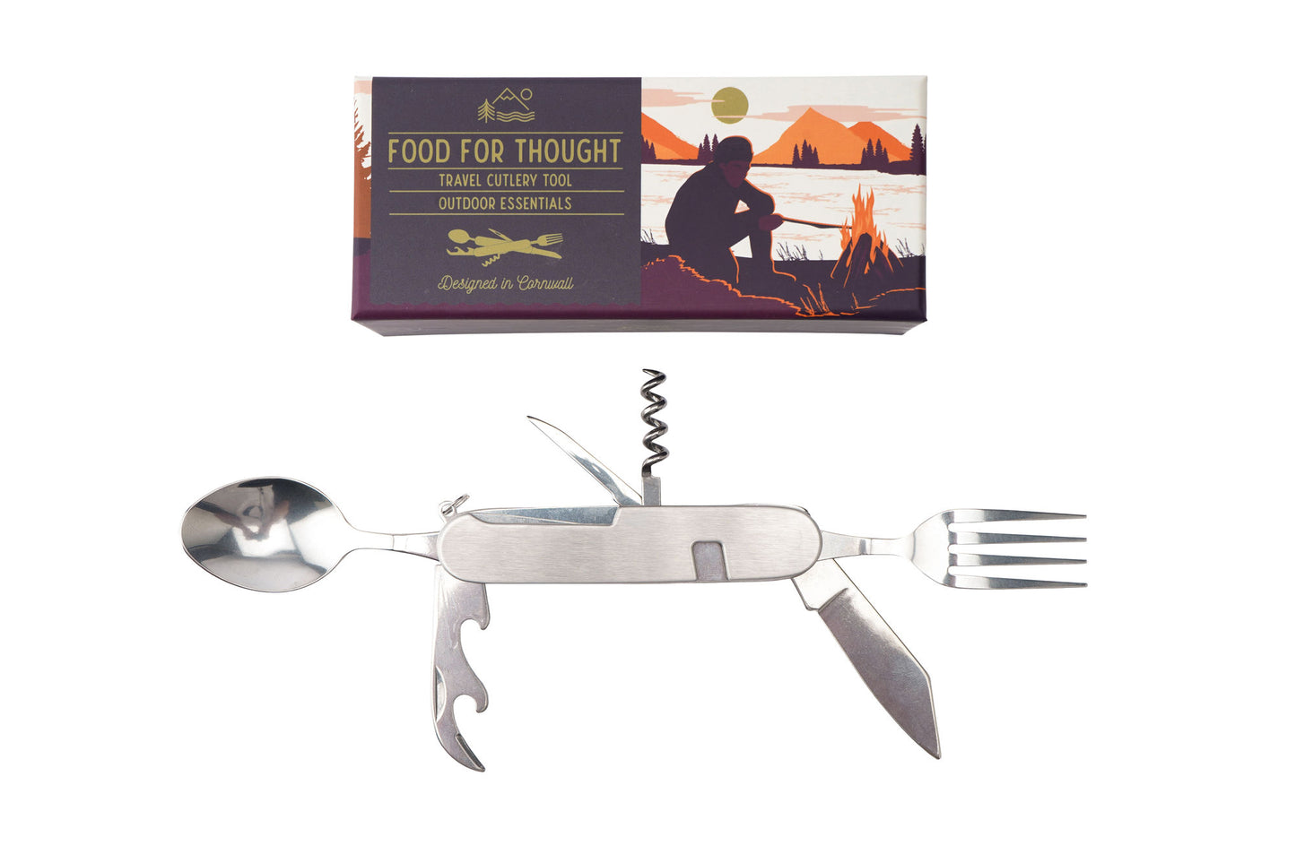 Camping Cutlery Tool | Can and Bottle Opener | Travel Adventure Outdoor Essential Tool Kit | Gift Boxed