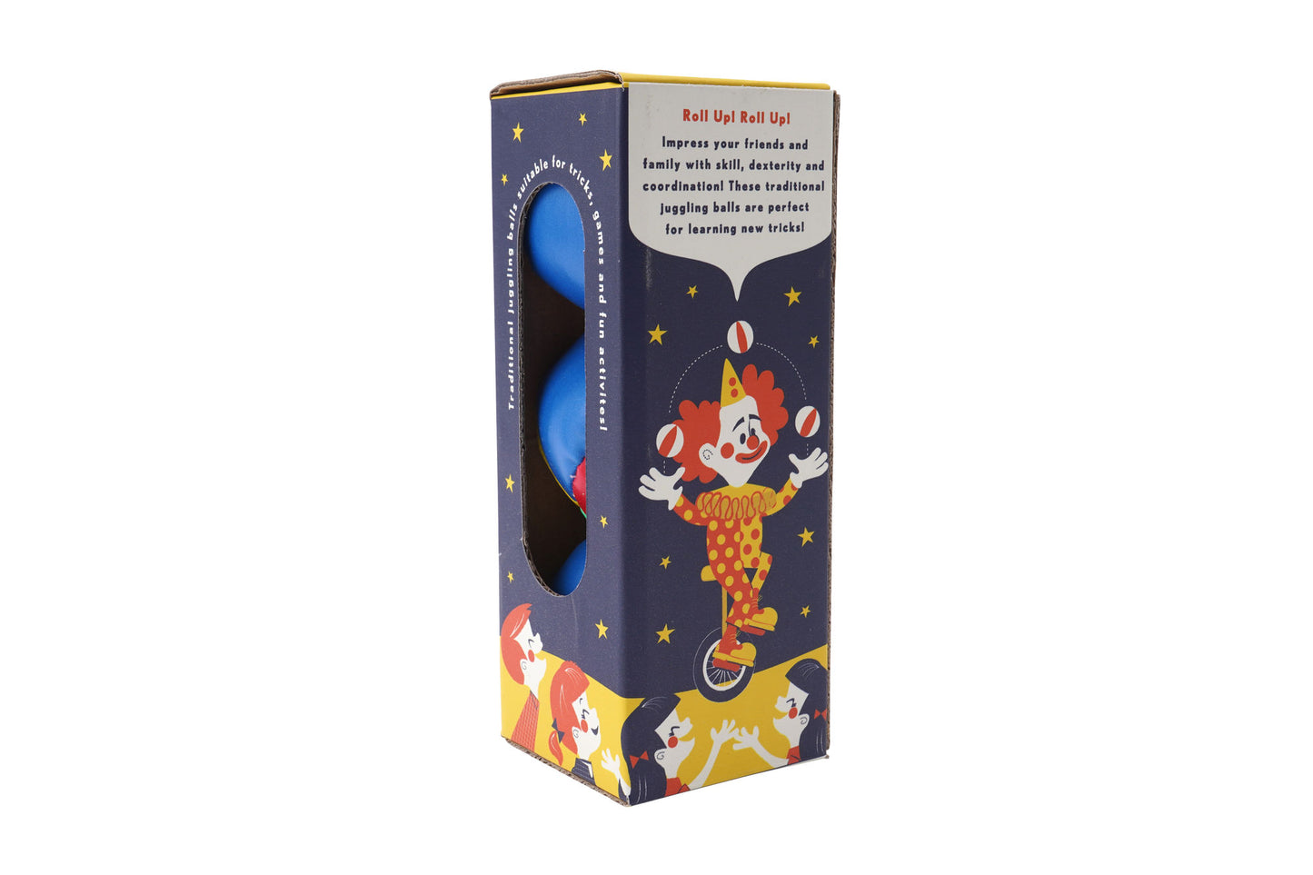 Set of 3 Juggling Balls | Beginners Professional | Circus Play Time | Multi-coloured | Gift Boxed | Aged 3+ Years