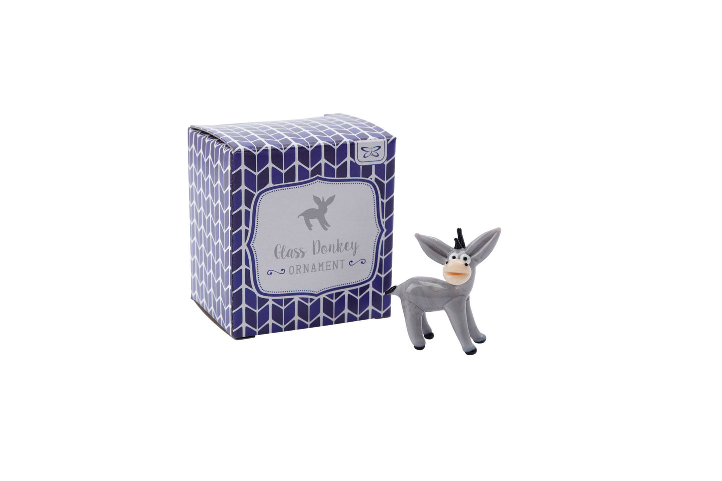 Glass Donkey Figurine In Gift Box β’ Decoration β’ Ornament β’ Collectable β’ Gift For Home β’ Home Decor