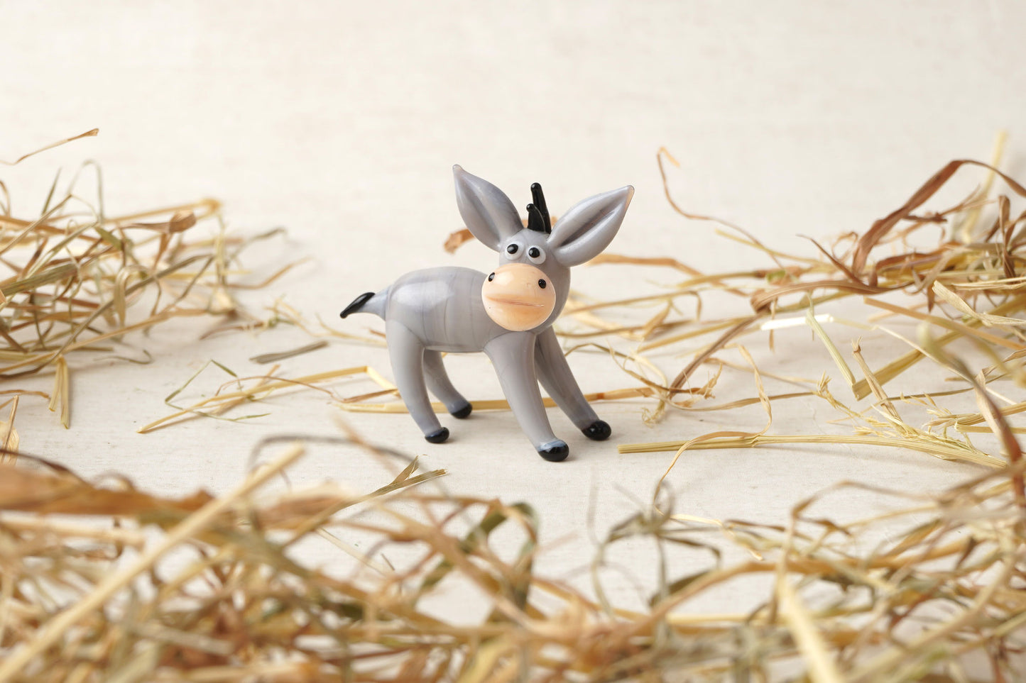 Glass Donkey Figurine In Gift Box β’ Decoration β’ Ornament β’ Collectable β’ Gift For Home β’ Home Decor