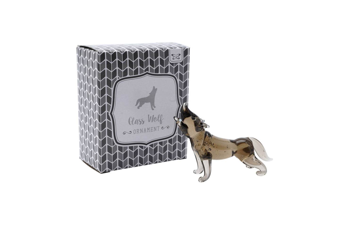 Glass Wolf | Collectibles | Ornament | Animal | Gift Box | Gift For Home