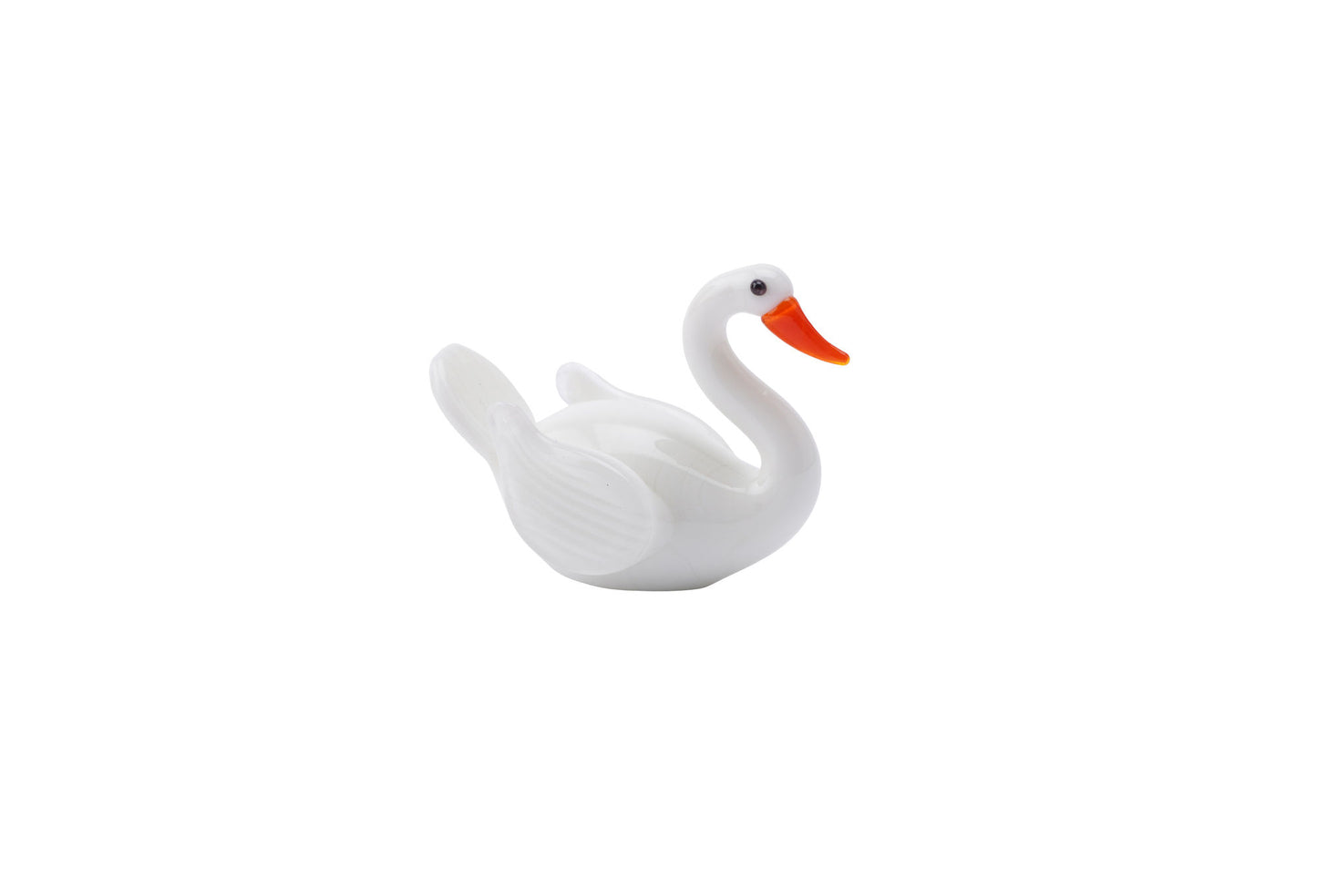 Glass Swan Figurine | White | Gift Boxed | Collectable Ornament | Decorative | Home Accessory | Gift For All
