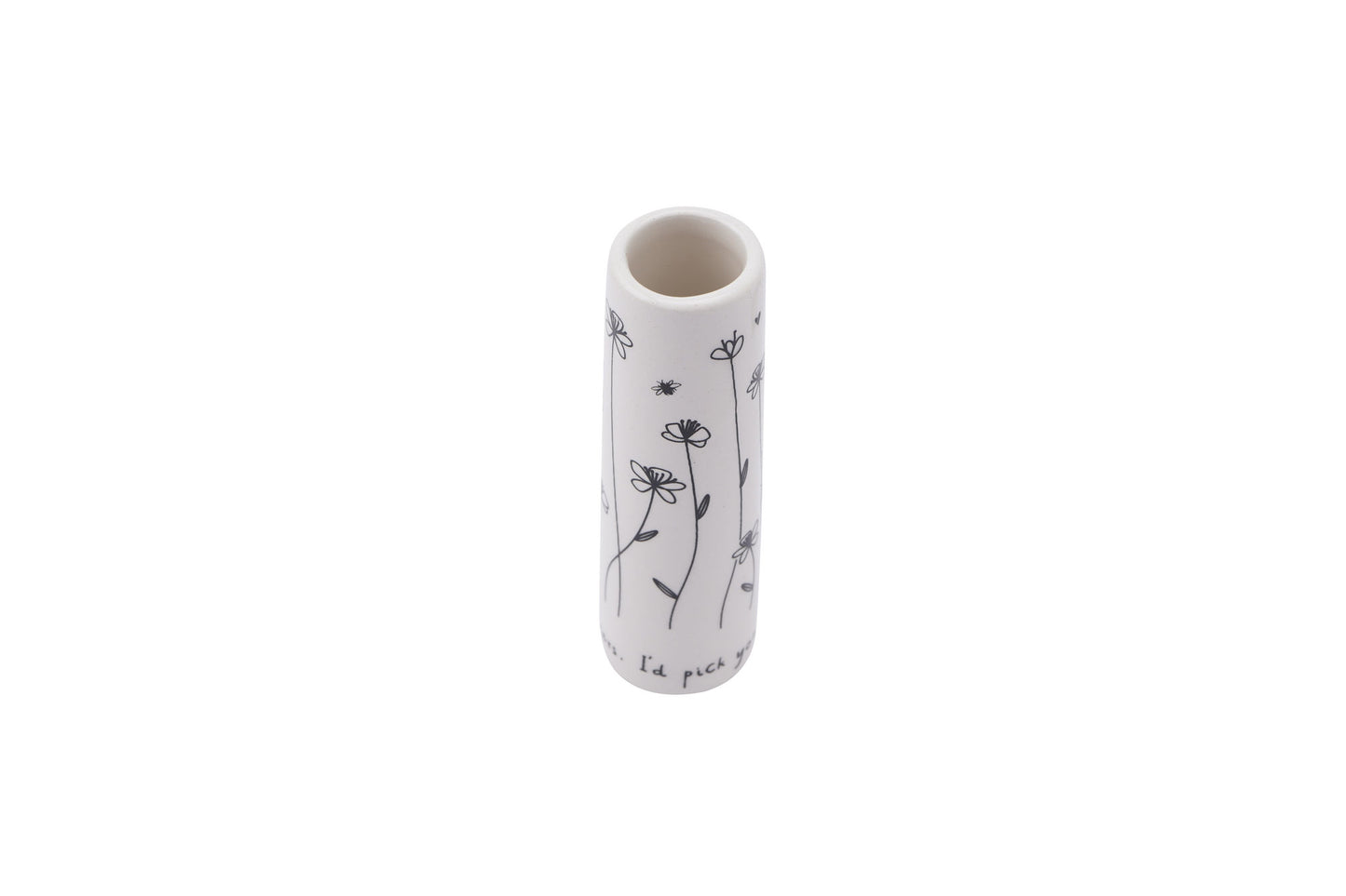 If Friends Were Flowers I’d Pick You Ceramic Floral Bud Vase • Black and White • Flowers • Gift Box • Gift For Home