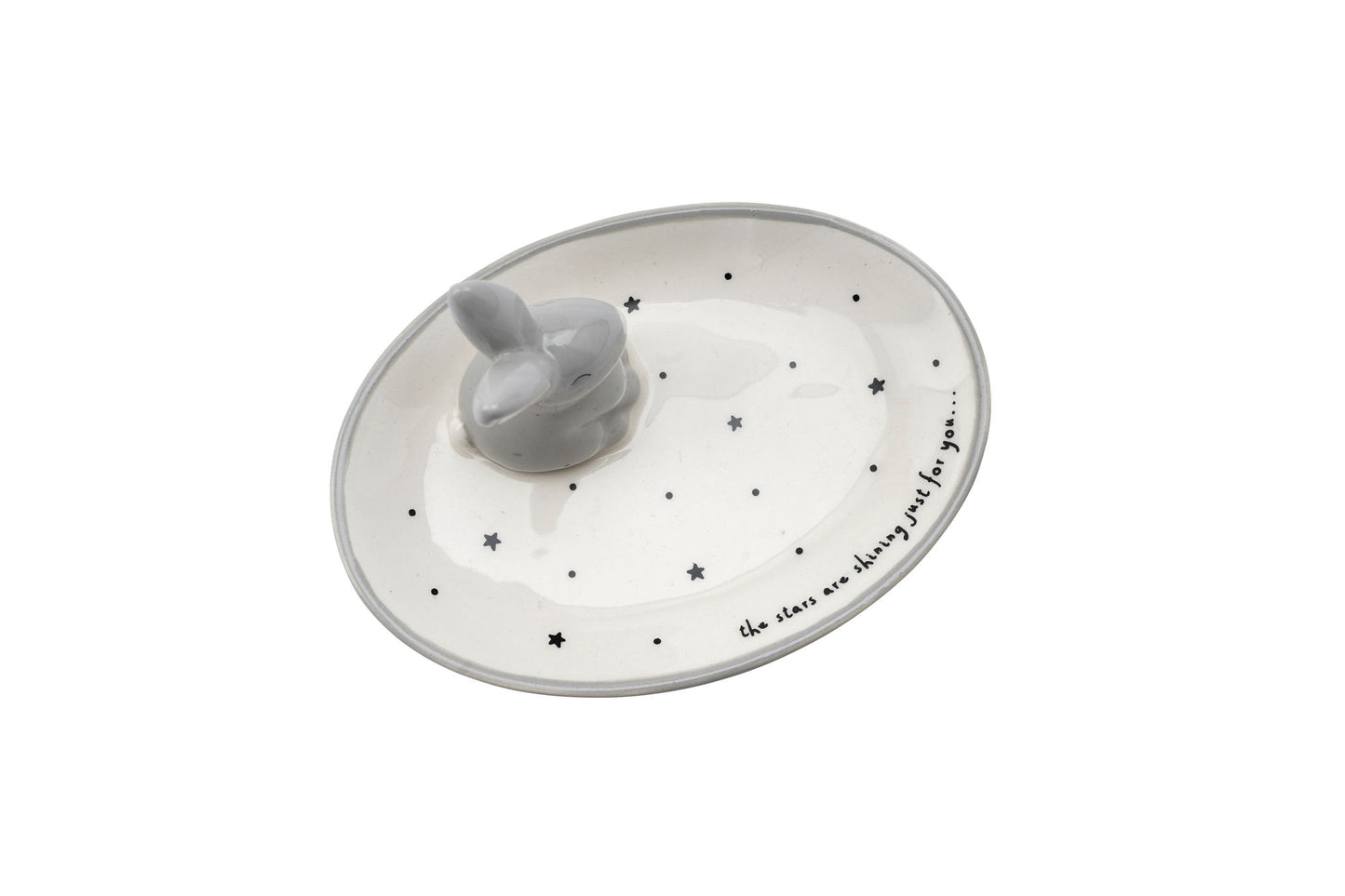 Send With Love Bunny Ring Holder Trinket Dish