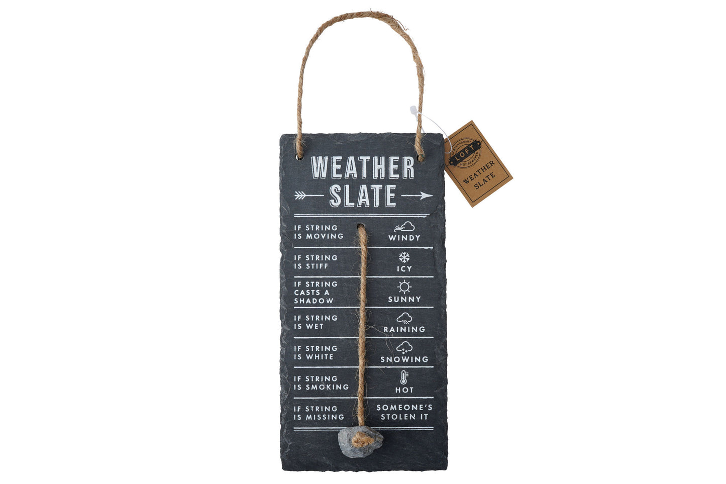 Weather Slate Hanging Sign | Humorous Weather Reader | Forecaster Station | Gift For Your Home