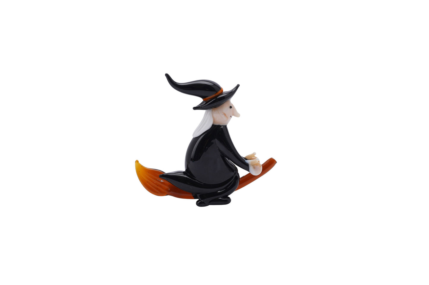 Flying Witch on Broom Glass Ornament In Gift Box • Decoration • Ornament • Collectable • Gift For Home • Home Decor