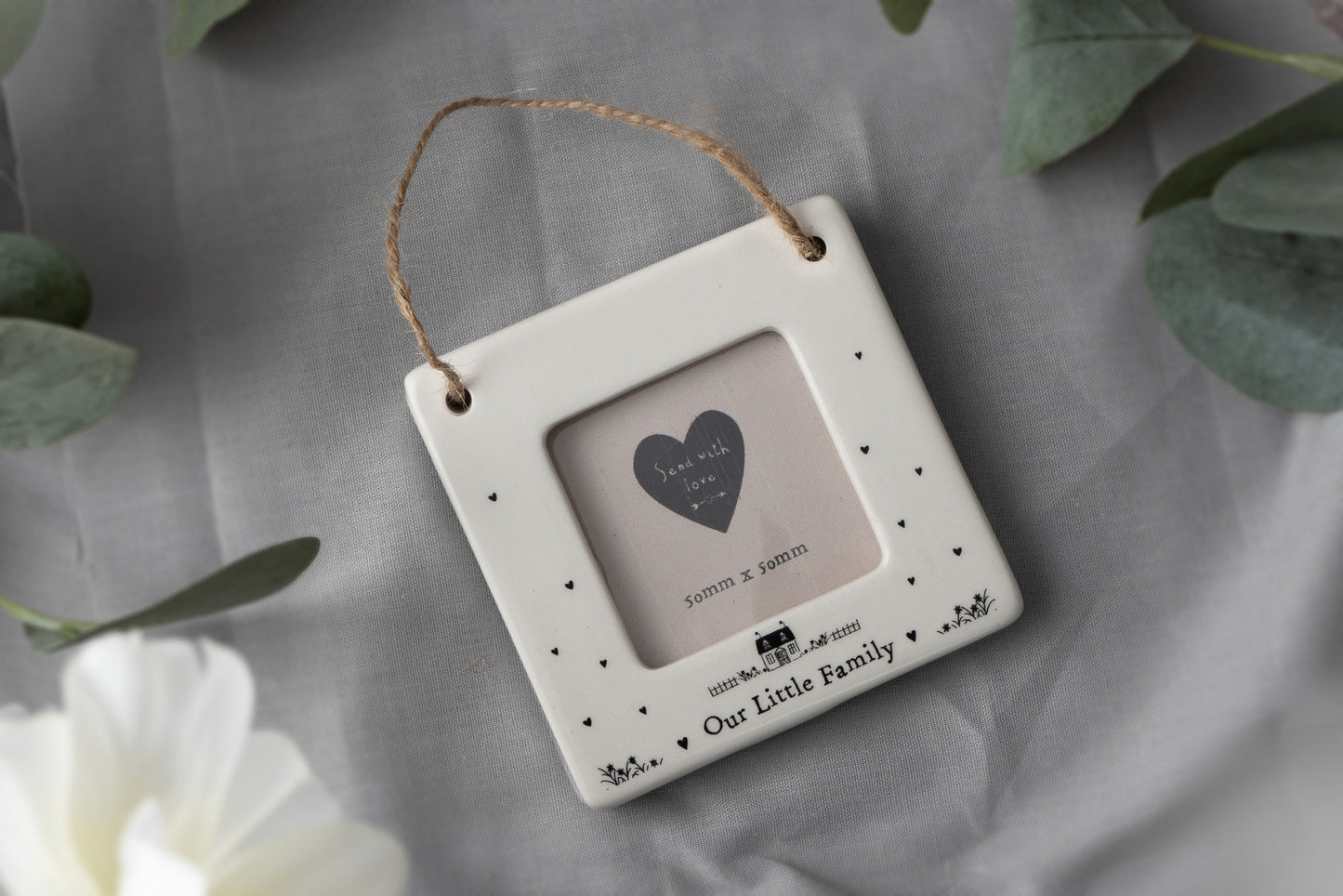 Send With Love 'Our Family' Mini Ceramic Photo Frame