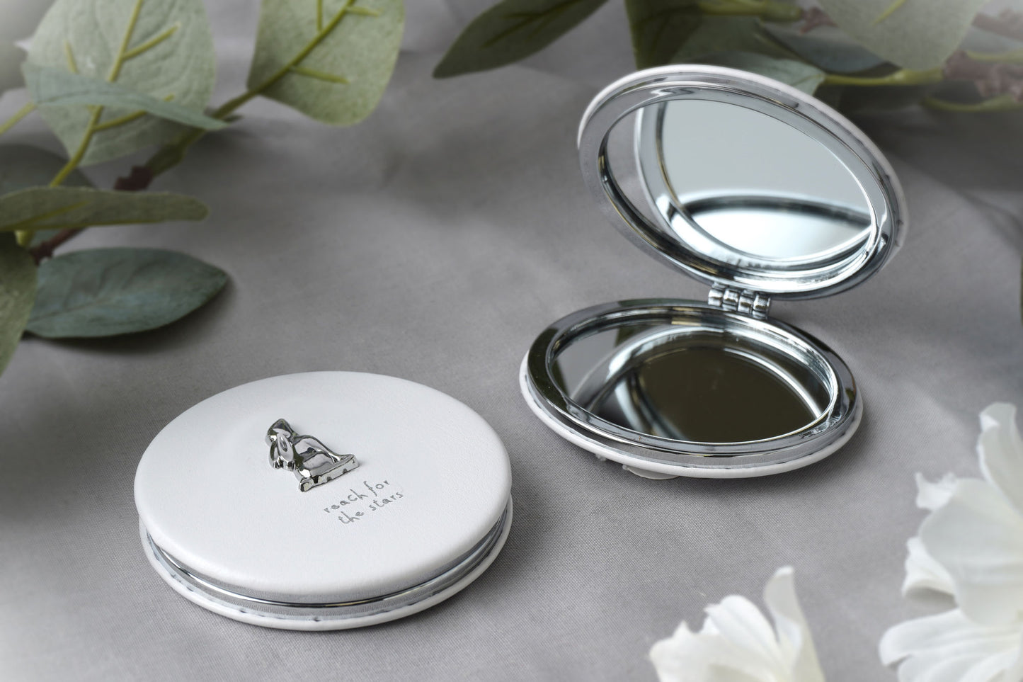 Send With Love Stargazing Hare Compact Mirror • Perfect Gift • Gift Boxed • Travel Friendly • Handbag Accessory • Ladies Gift • Vacation