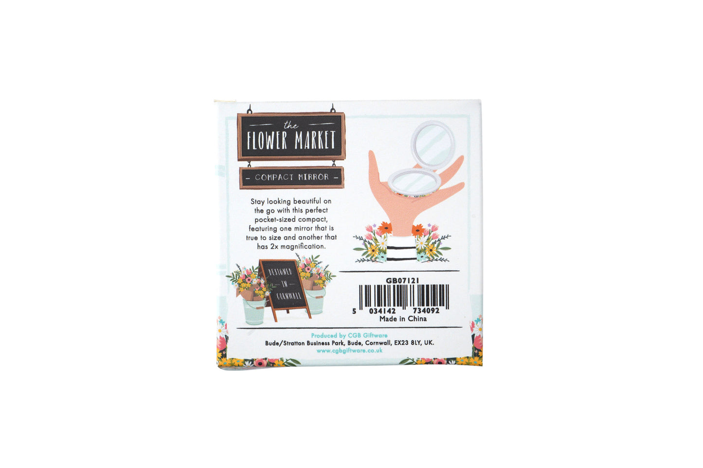 The Flower Market 'Life Is...' Compact Mirror