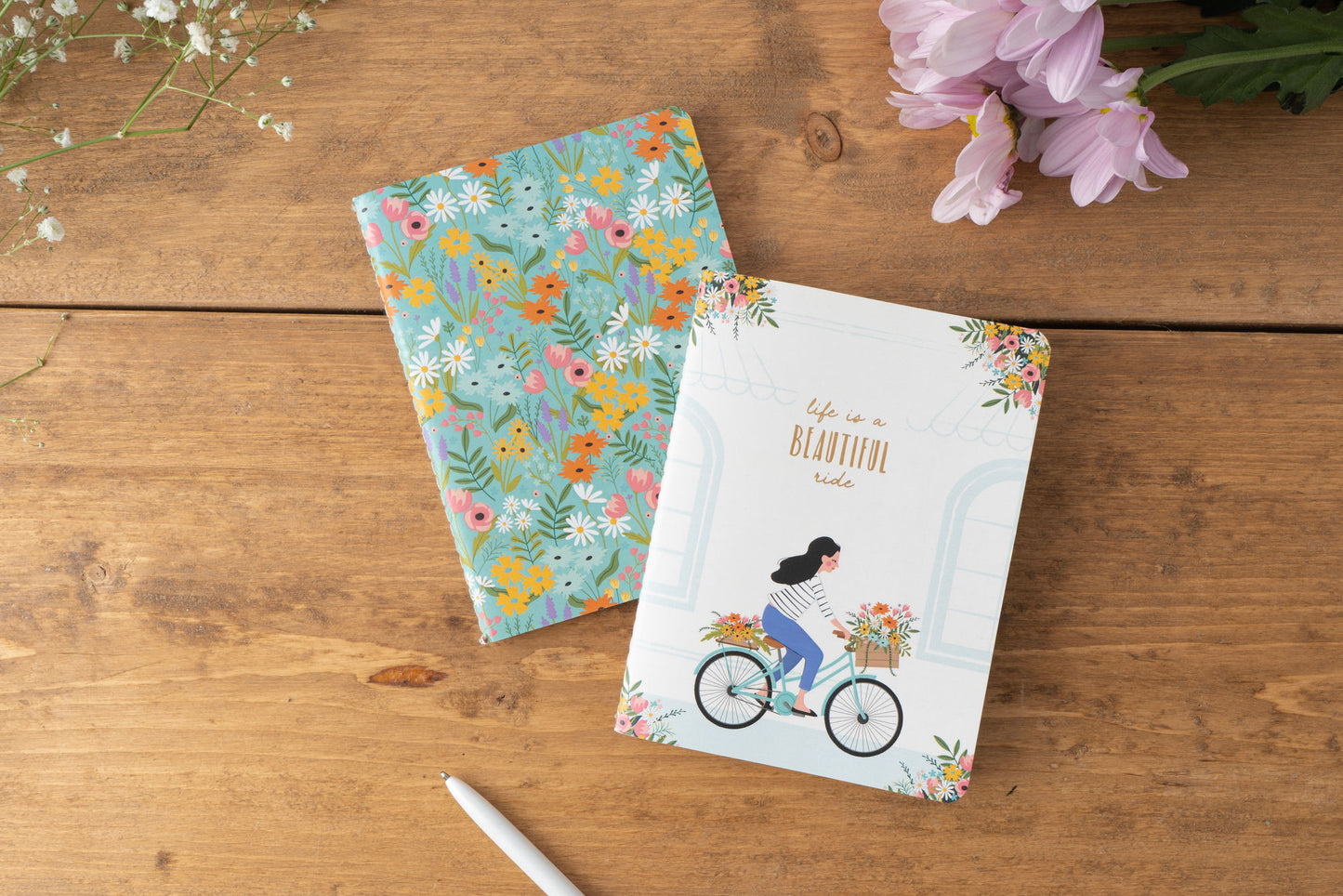 The Flower Market 'Life Is..' Set of 2 Notebooks