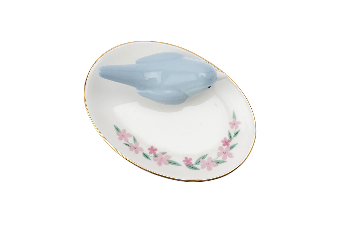 The Flower Market Bird Ring Holder Dish in Gift Box