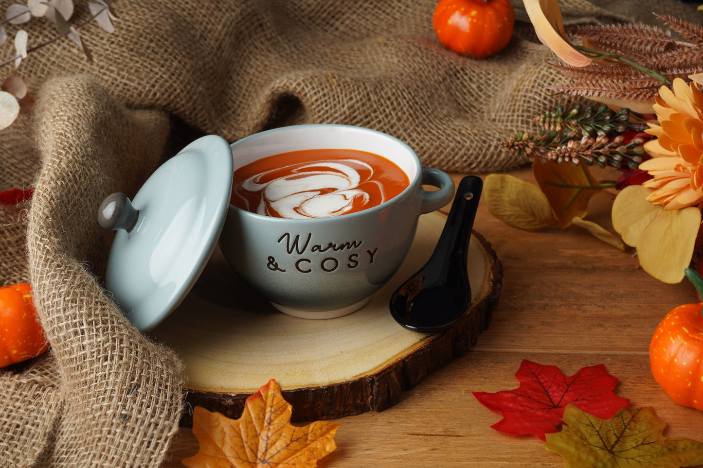 Snuggle Season 'Warm and Cosy' Soup / Porridge Bowl 'Warm & Cosy' | Winter Kitchen Decor | Cosy Home Dining