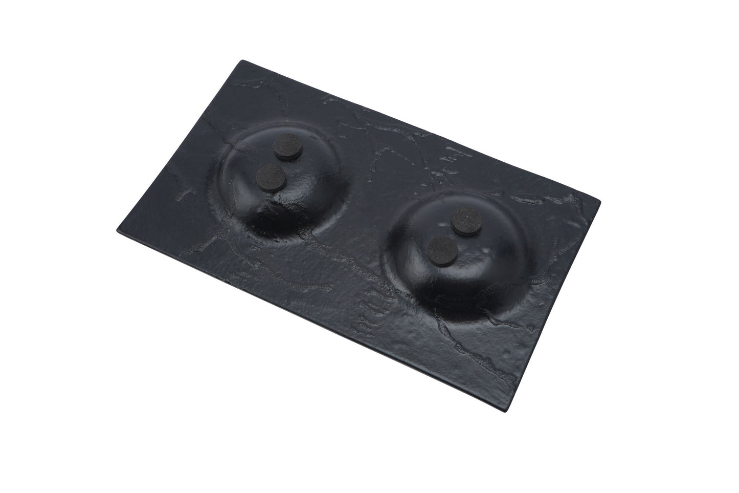 Winter Robin Glass Twin Tea Light Holder Plate in Gift Box