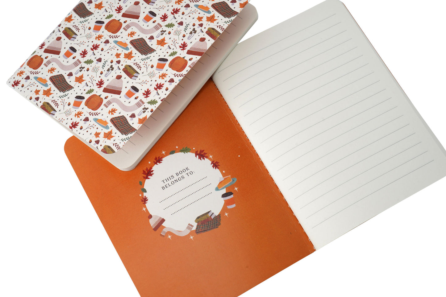 Set of 2 A6 Autumn Notebooks • Lined Paper Notebooks • Snuggle Season • Notepad • Stationery • Gift For Her
