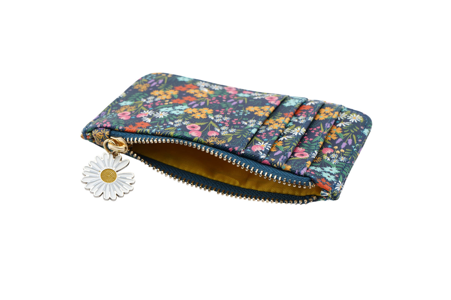 Ditsy Print Card Holder Wallet Purse β’ Floral Print β’ Daisy Zip Fastening β’ Ladies Accessory β’ Handbag Money Wallet β’ Gift For Her