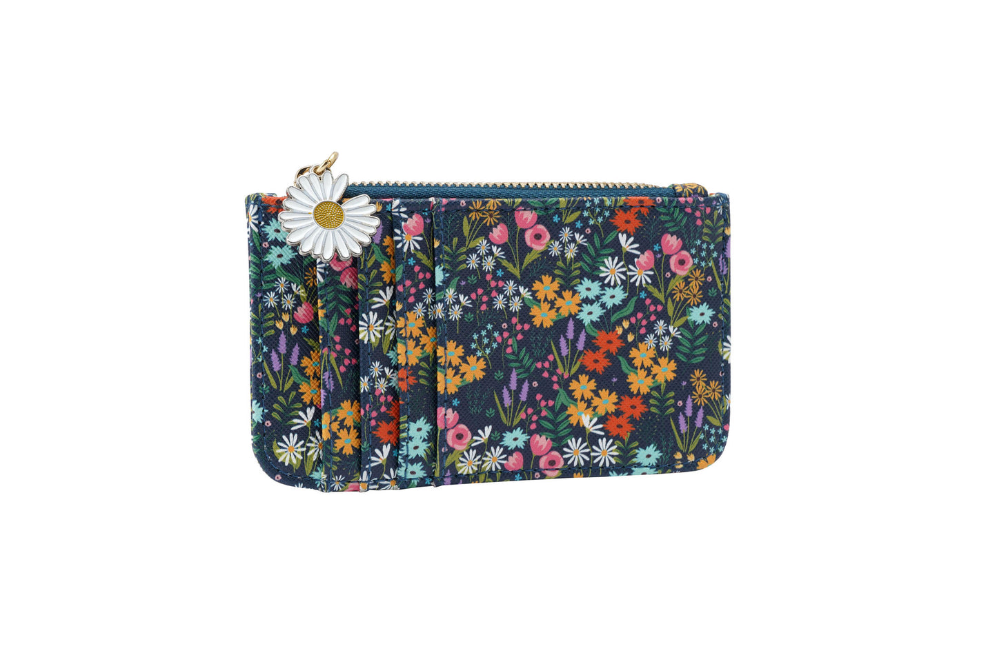 Ditsy Print Card Holder Wallet Purse β’ Floral Print β’ Daisy Zip Fastening β’ Ladies Accessory β’ Handbag Money Wallet β’ Gift For Her