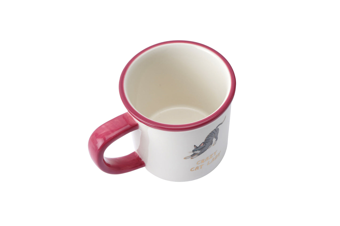 Cool Cat 'Crazy Cat Lady' Ceramic Mug in Gift Box | Artisan Coffee & Tea Cup | Ideal Gift