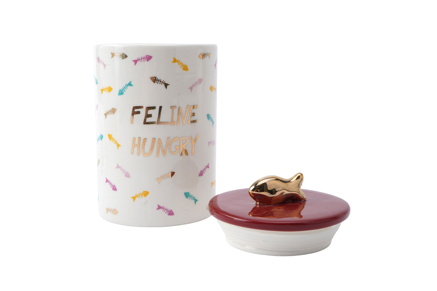 Cool Cat 'Feline Hungry' Ceramic Treat Jar