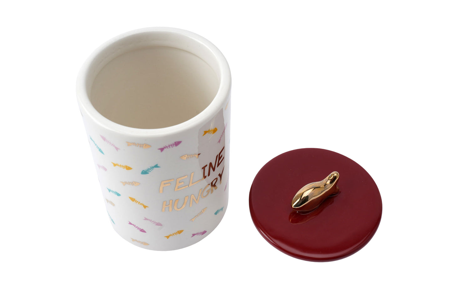 Cool Cat 'Feline Hungry' Ceramic Treat Jar