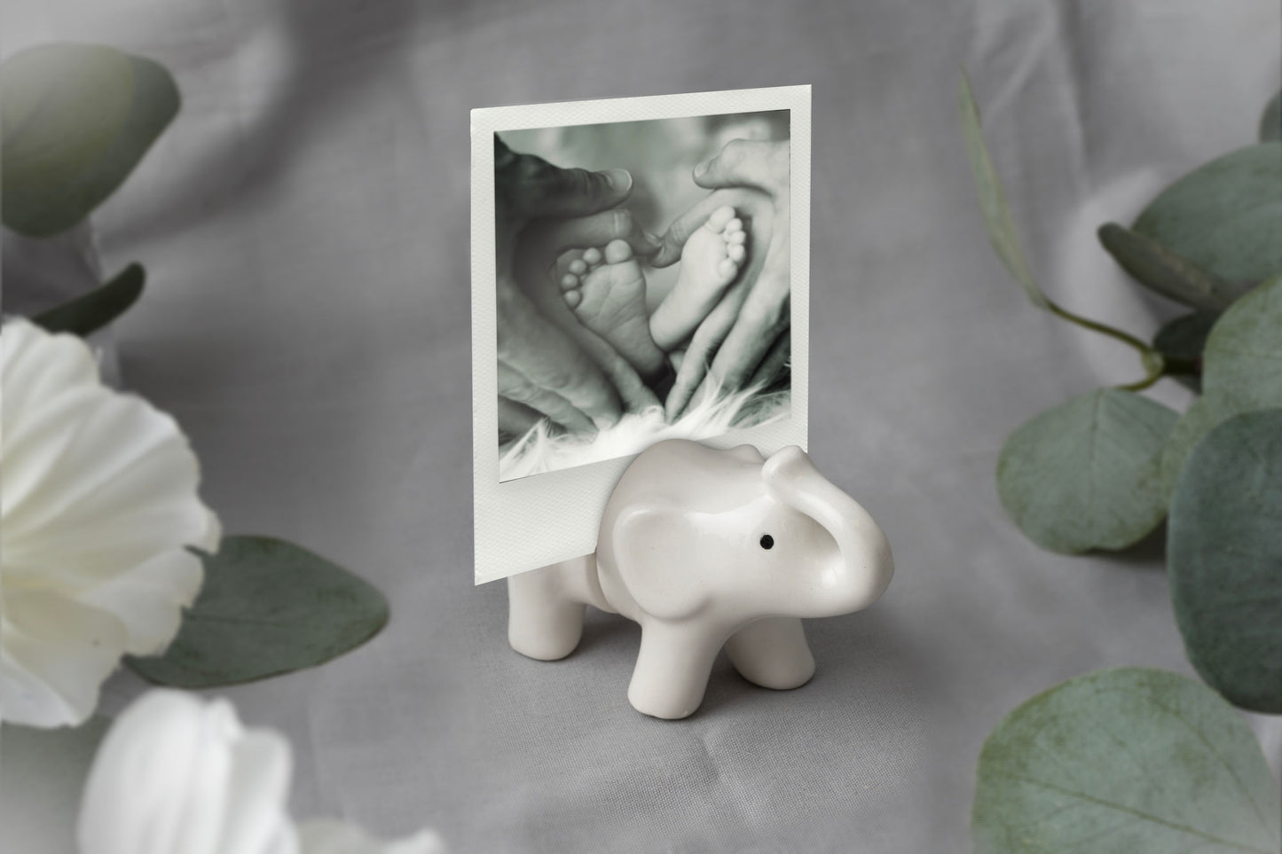 Send With Love Ceramic Elephant Photo Holder