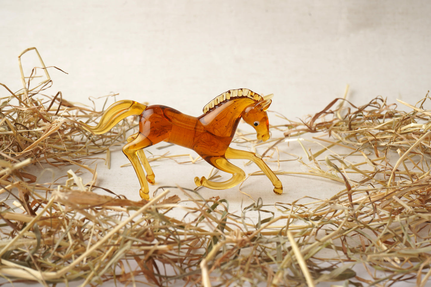 Artisan Glass Horse In Gift Box