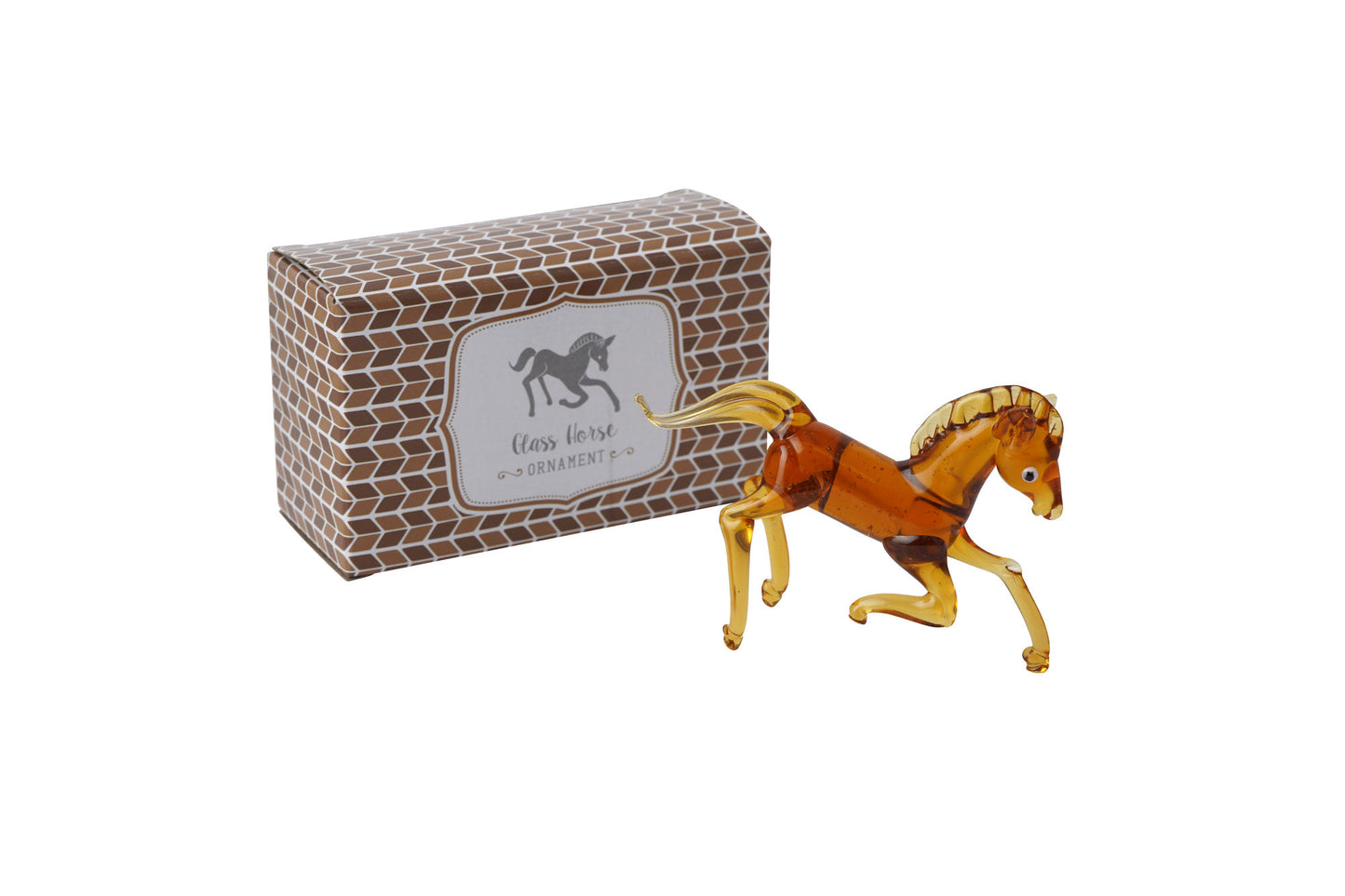 Artisan Glass Horse In Gift Box
