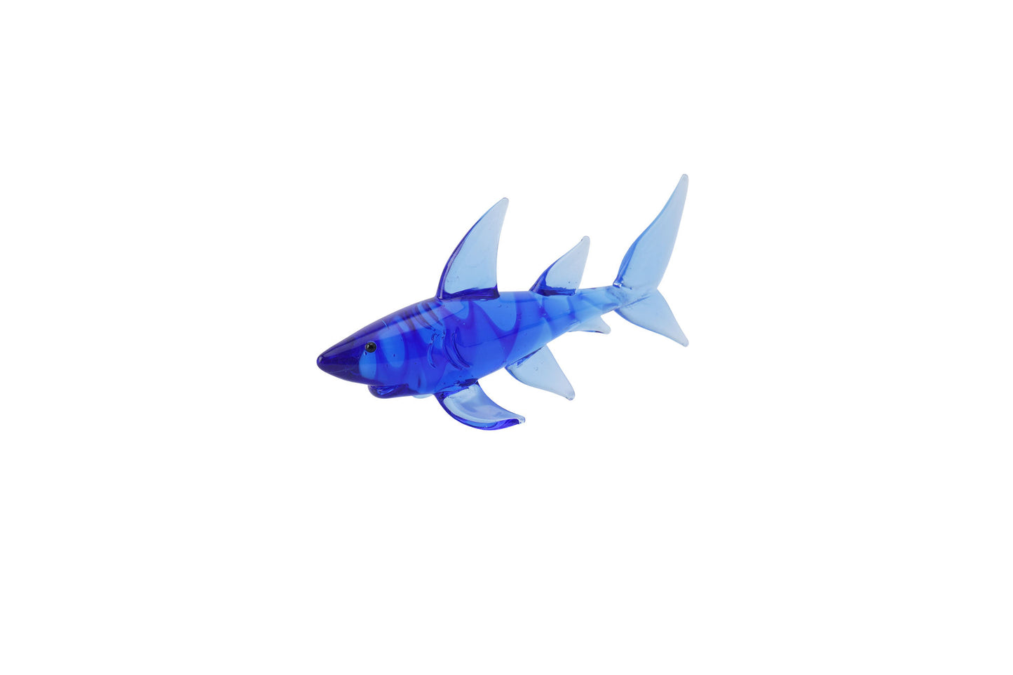 Artisan Glass Shark In Gift Box • Decoration • Ornament • Collectable • Gift For Home • Home Decor