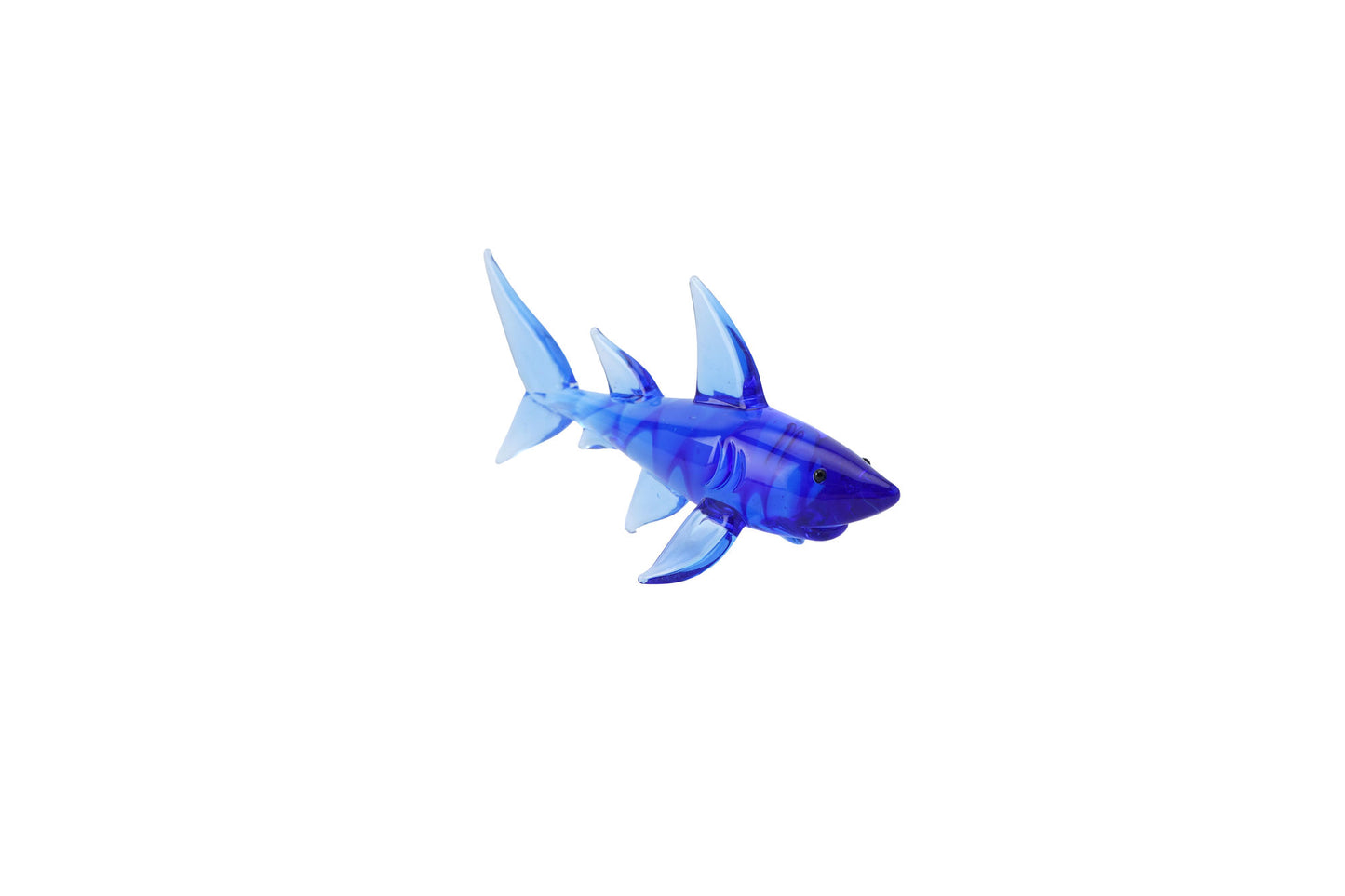 Artisan Glass Shark In Gift Box • Decoration • Ornament • Collectable • Gift For Home • Home Decor