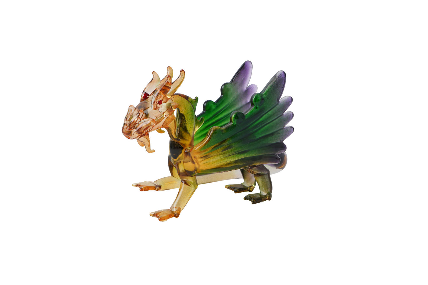 Multicoloured Glass Dragon In Gift Box • Decoration • Ornament • Collectable • Gift For Home • Home Decor