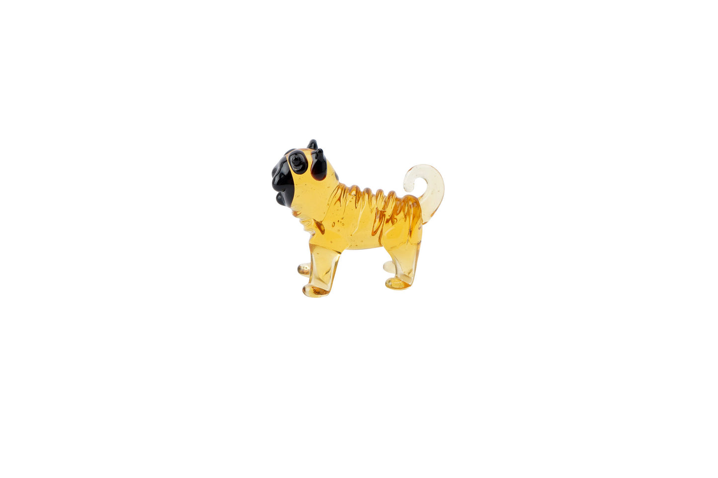 Artisan Glass Pug In Gift Box