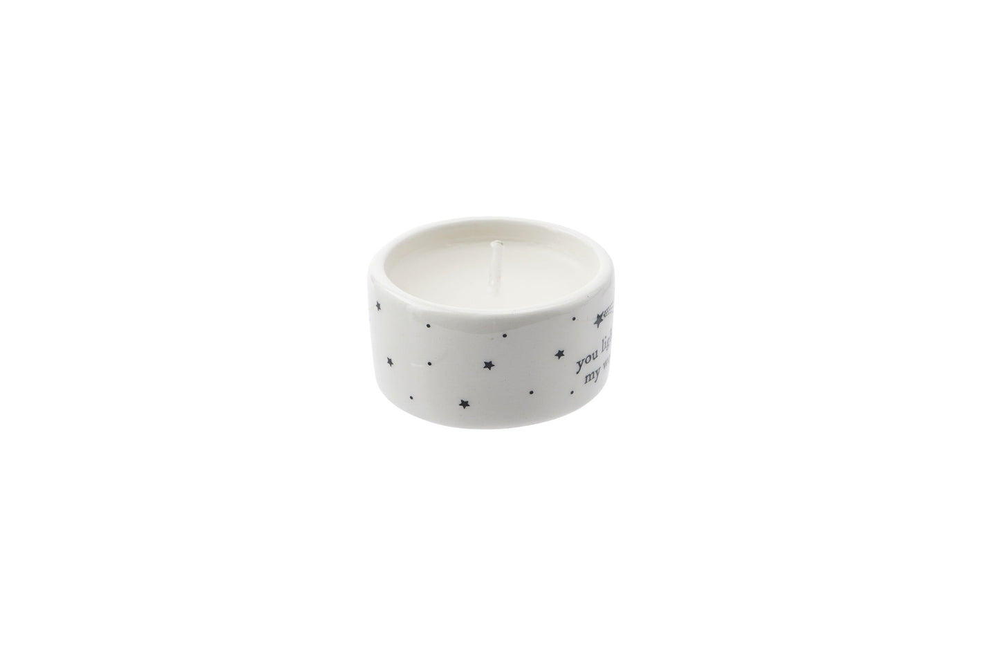 Send With Love 'You Light Up...' Ceramic Tealight