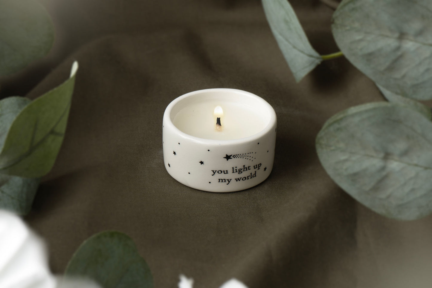 Send With Love 'You Light Up...' Ceramic Tealight