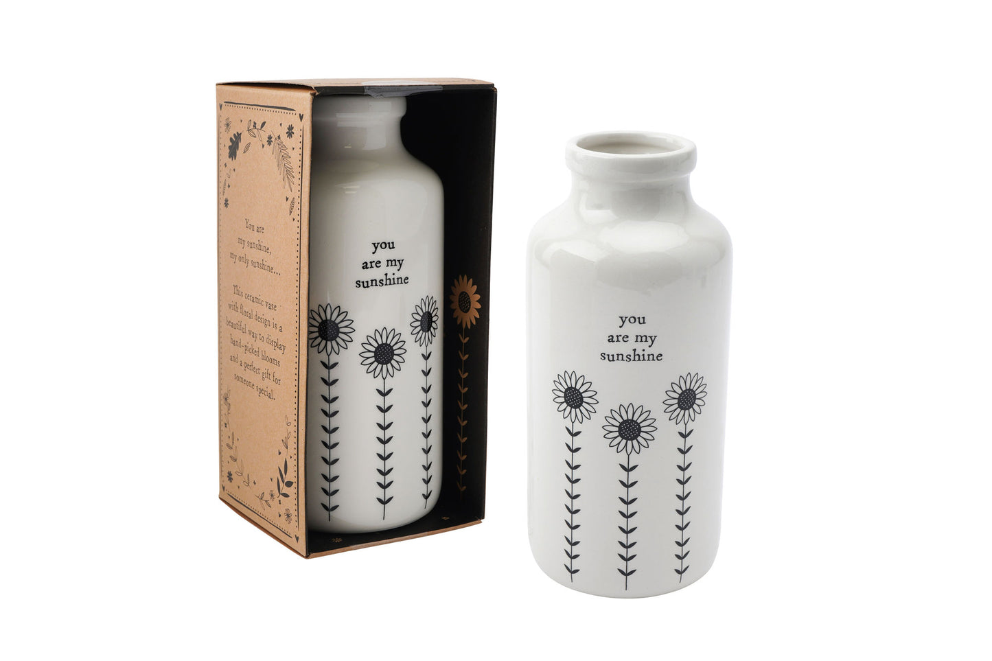 Send With Love 'You Are...' Ceramic Bottle Vase In Gift Box