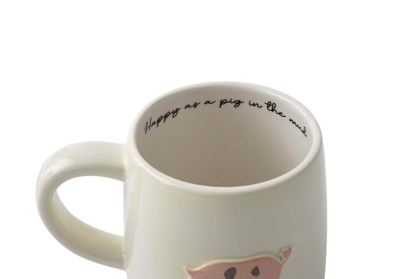 Bramble Farm Pig Stoneware Mug | Gift Boxed | Artisan Coffee & Tea Cup | Rustic Farmhouse Design | Ideal Gift